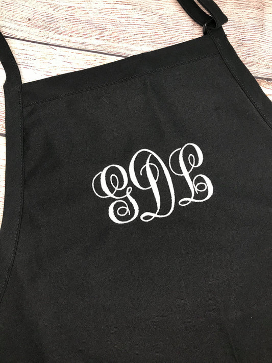 Adult Apron, Baking Apron, Adult Personalized Apron ,Embroidered Apron,  Womens Apron, Monogram Apron